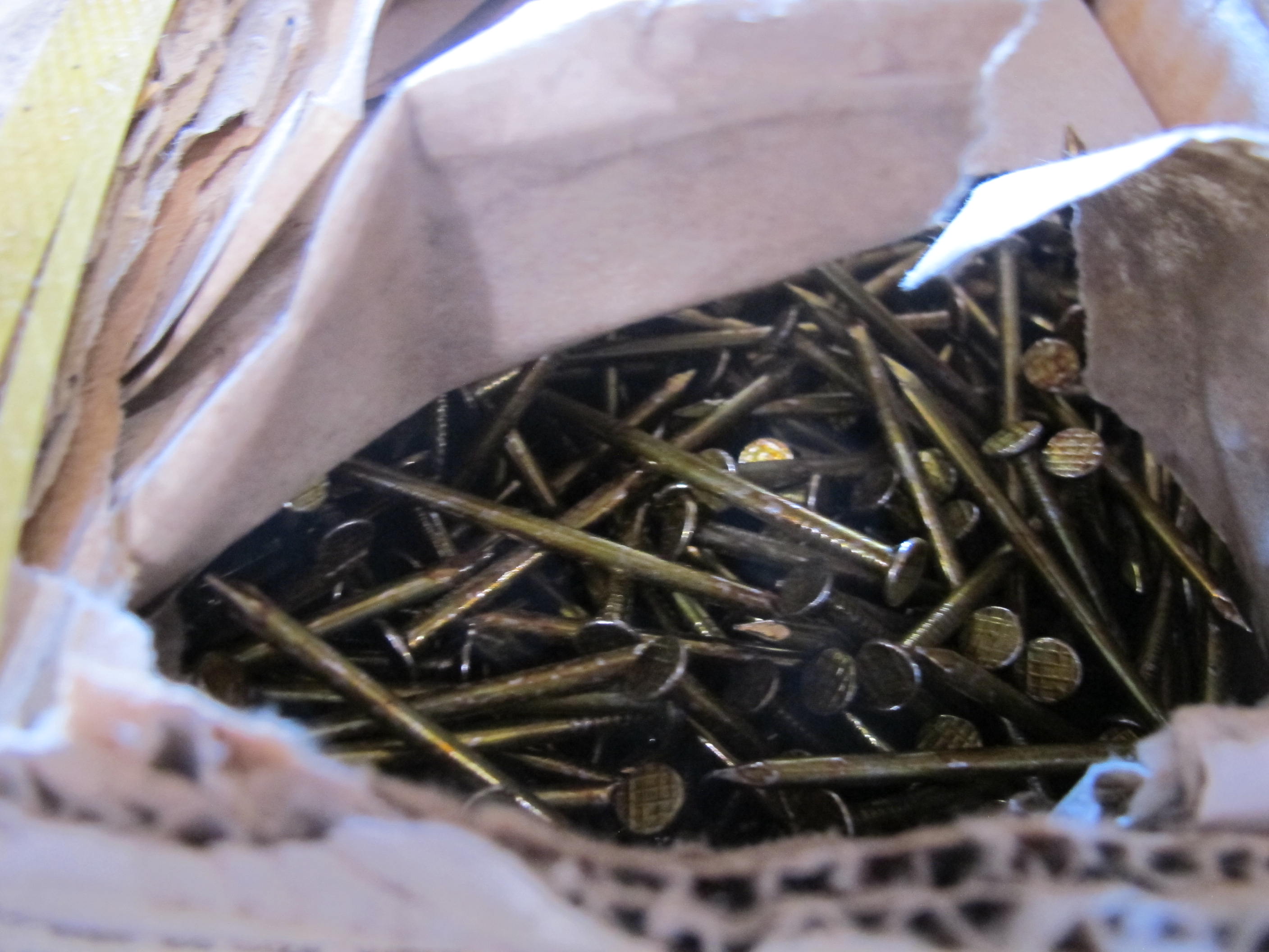 (18 BOXES) STRIKER NAILS AND SINKERS. LOADING & HANDLING FEE $15-4194